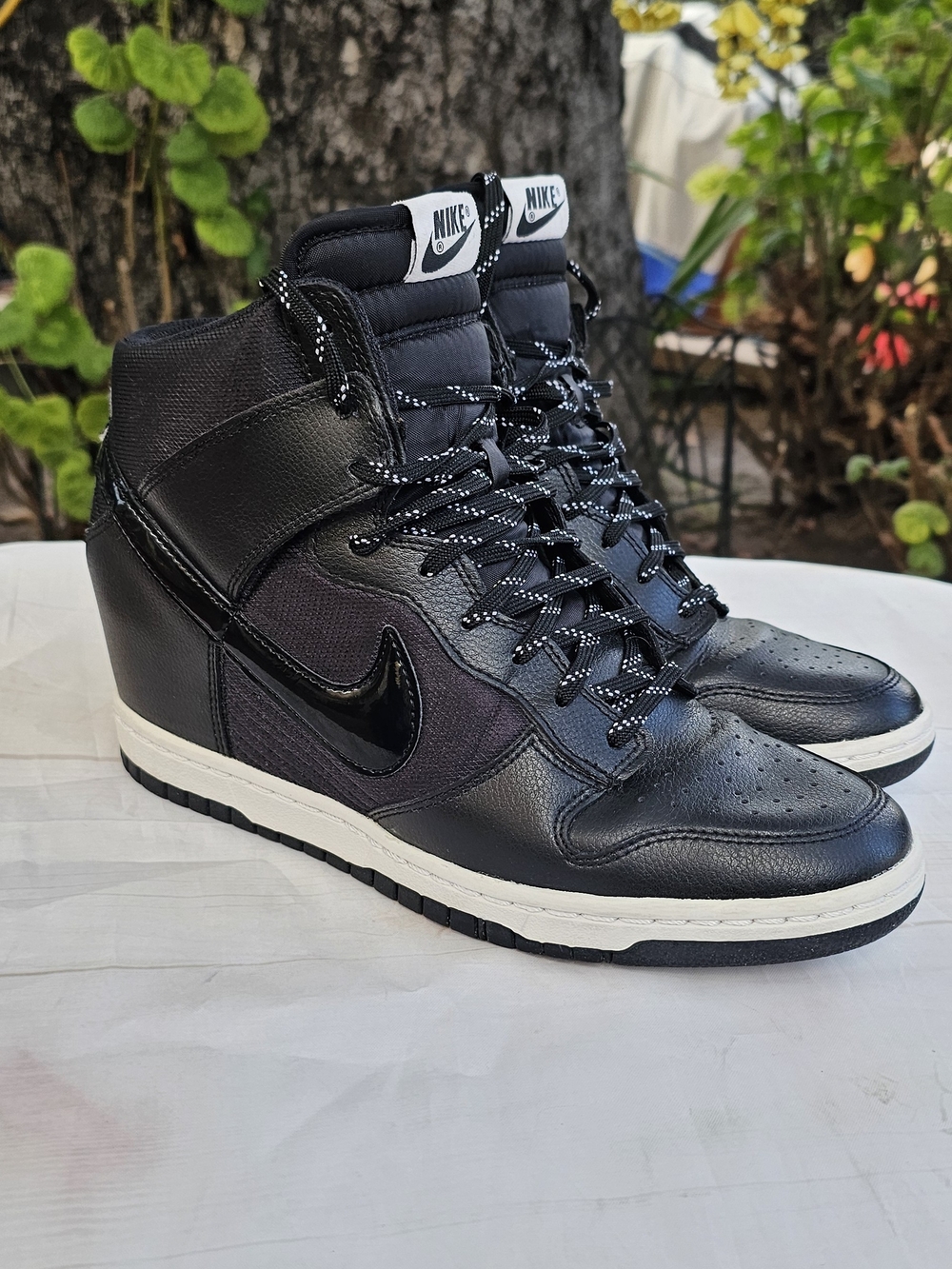 Nike Sky Hi Essentials Wedge Sneakers with White Midsole